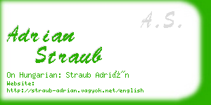 adrian straub business card